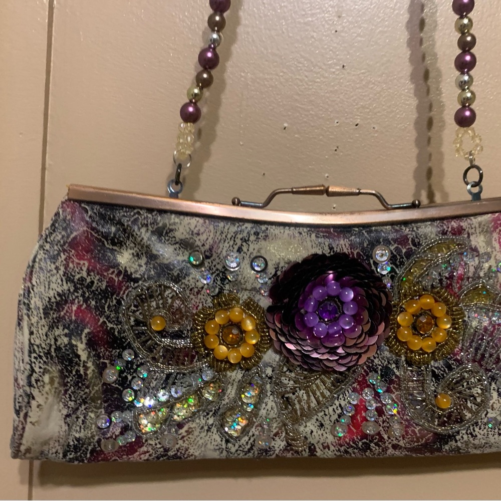 Floral Beaded Women's Bag